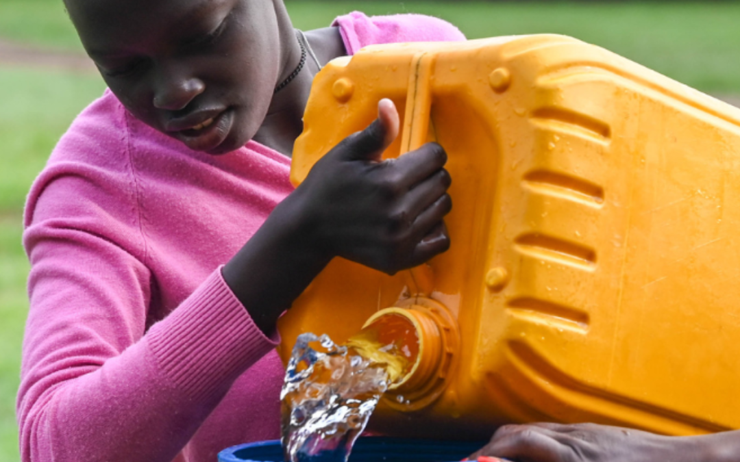 Safe water saves lives. Students in South Sudan are overjoyed by their new well!